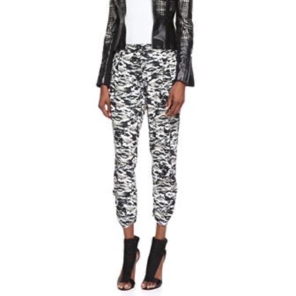 Parker Devlin Silk Pants Camo